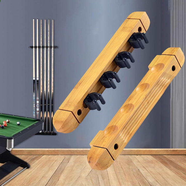 4 Löcher Billard Queue Halter Wandmontierter, Holds 4 Cues Billard Billardqueue-Rack, Pool Wall Moun