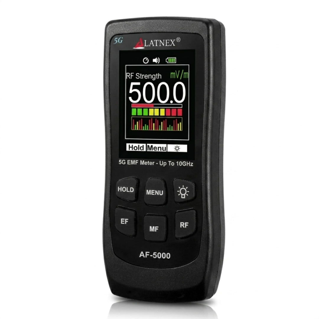LATNEX AF-5000 5G EMF-Messgerät RF Detektor Tester und Leser mit Kalibrierungszertifikat – Testet un