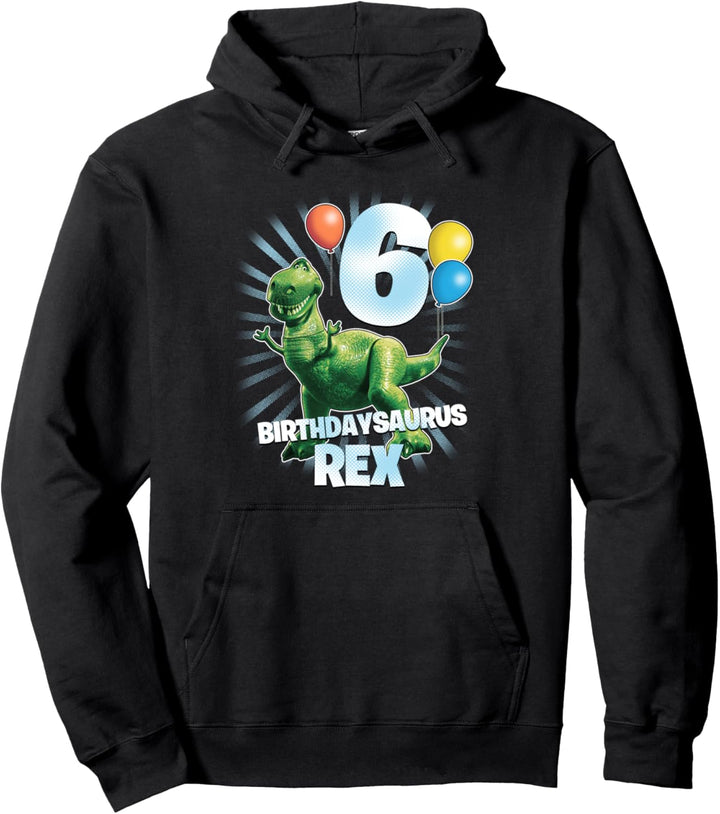 Disney Pixar Toy Story Birthdaysaurus Rex 6th Birthday Pullover Hoodie