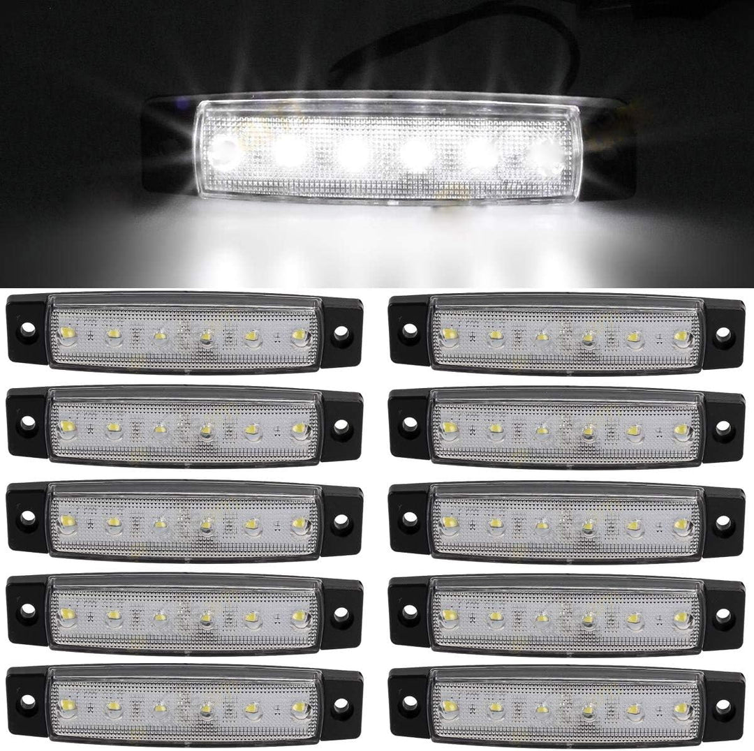 KYYET LED-Seitenmarkierungsleuchten 6 LED-Umrissleuchten für LKW, Anhänger, Wohnmobil, Wohnmobil, Pi