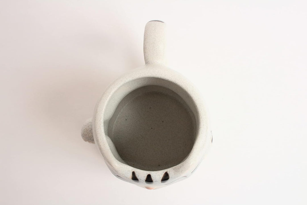 Mino ware Tasse, japanische Keramik, Manekineko-Katze, hergestellt in Japan (Japan-Import), Babyblau