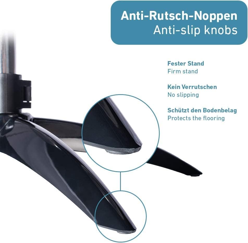 PetTec® Hundenapf erhöht Grosse Hunde [2 x 2,5L, Schwarz] - Futternapf Fressnapf Hund erhöht - Futte