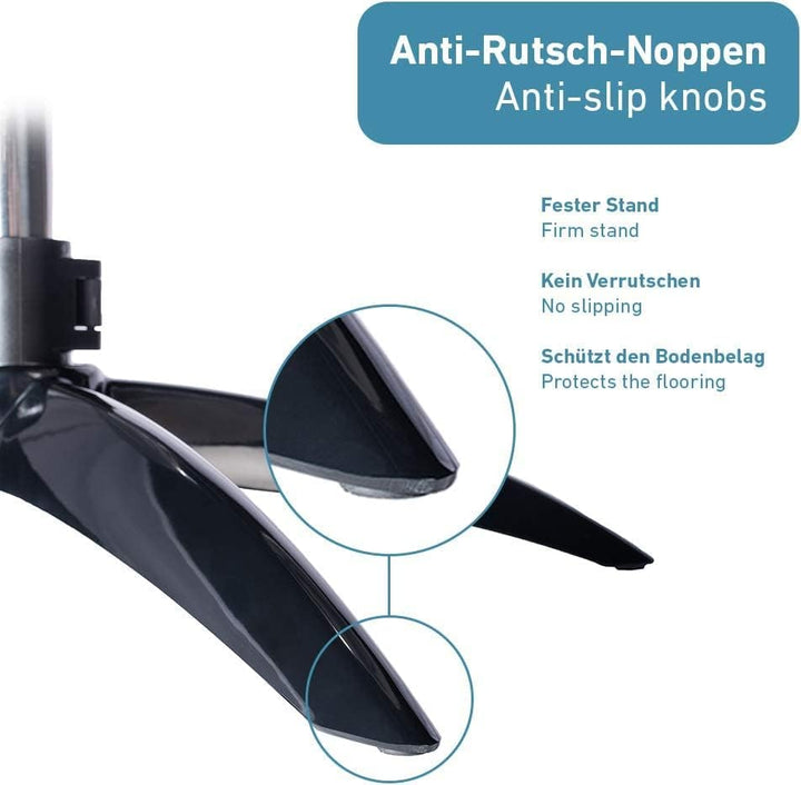 PetTec® Hundenapf erhöht Grosse Hunde [2 x 2,5L, Schwarz] - Futternapf Fressnapf Hund erhöht - Futte