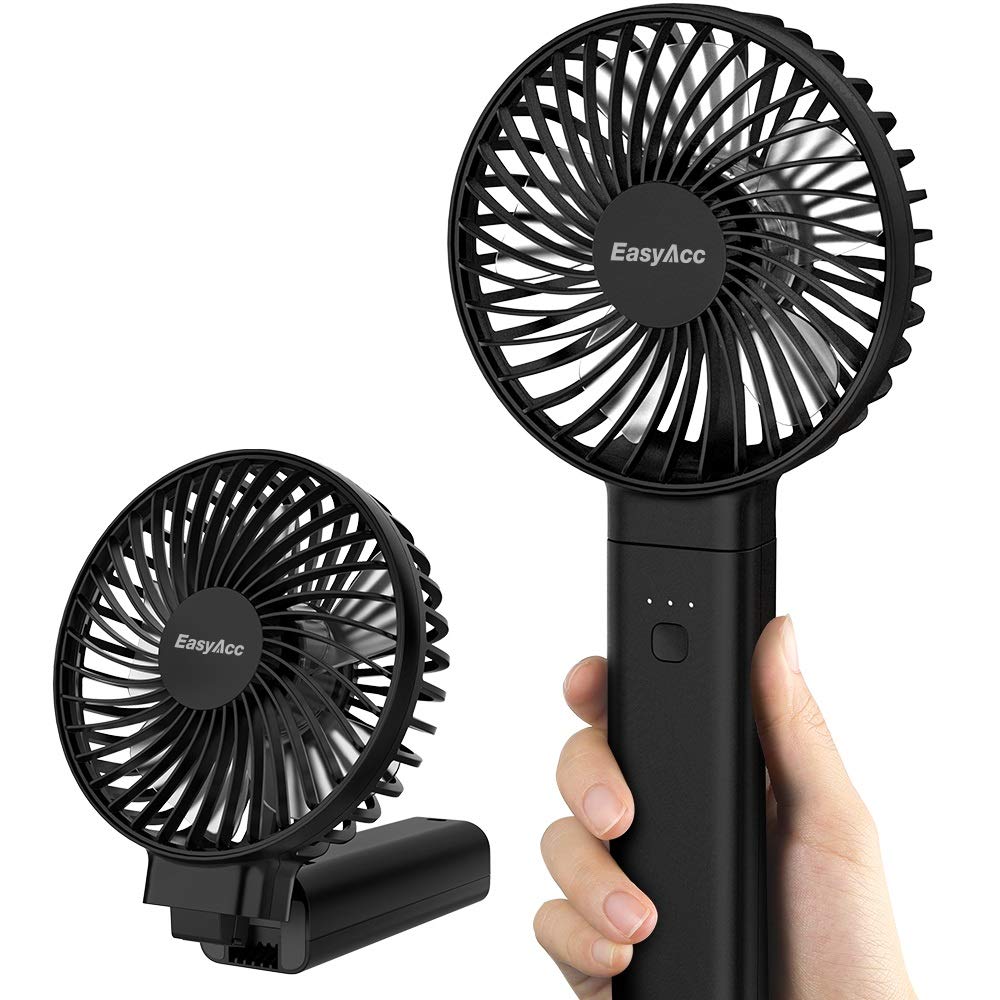 EasyAcc Handventilator Tragbarer Akku USB Ventilator/Tragbarer Mini Lüfter Elektrischer 20 Stunde Au