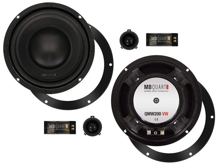 Mediadox 20cm/200mm Auto Front Lautsprecher/Boxen/Speaker Set von MB Quart (QM200VW) kompatibel mit