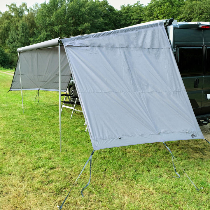 your GEAR Sun + Rain Blocker Side Walls - 2 x Seitenwand für Markise schützt vor Sonne, Wind und Reg