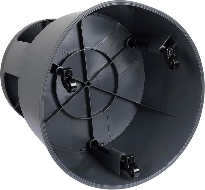 WEDO Rollhocker Super Step – robuster Tritthocker aus bruchfestem Kunststoff, TÜV/GS-geprüft nach EU
