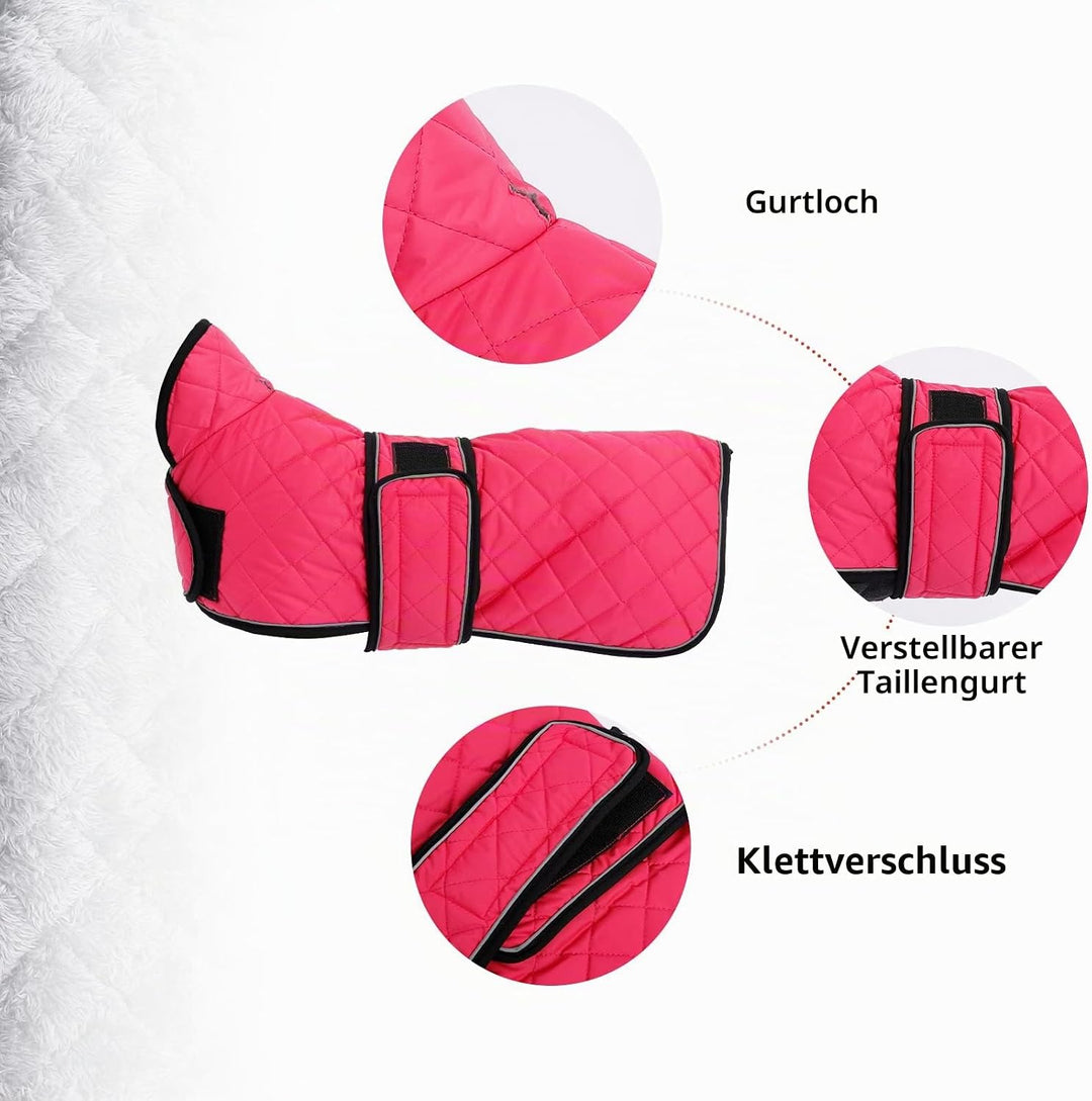 Geyecete - Warmer wintermantel für dackel Hunde,Hunde winterjacken mit plüschfutter,Outdoor jacken m