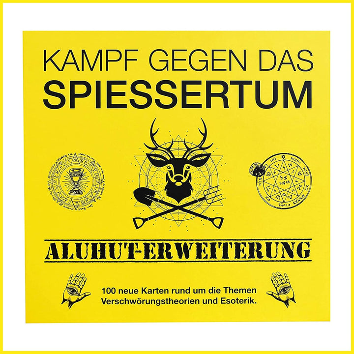 KAMPFHUMMEL Kampf gegen das Spiessertum - Aluhut Erweiterung mit 100 neuen Spielkarten. Die 2. Erwei