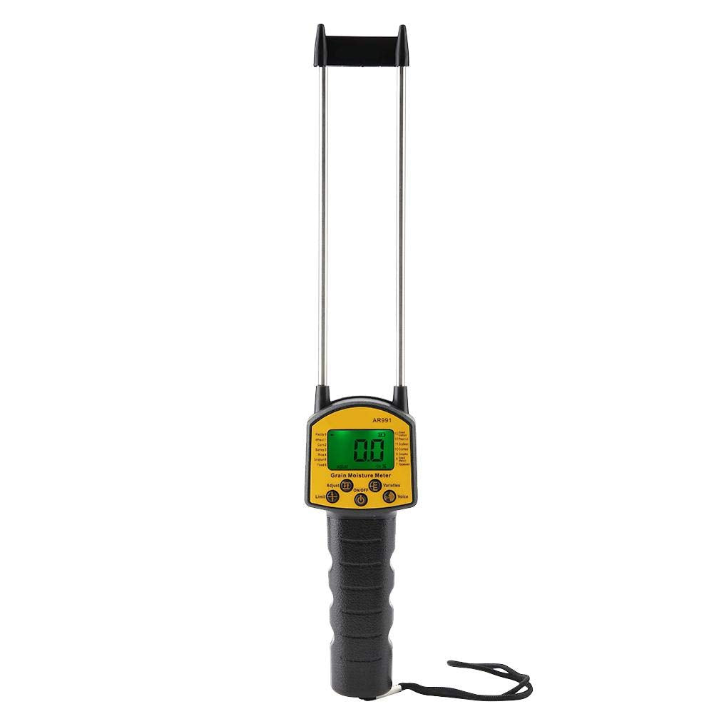 Digitales Getreide Feuchtemessgerät, Korn Feuchtigkeitsmessgerät Holz AR991 mit LCD Display und Dopp