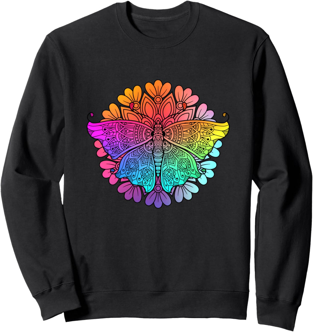 Schmetterling Mandala Insekt Entomologie Geschenk - Falter Sweatshirt