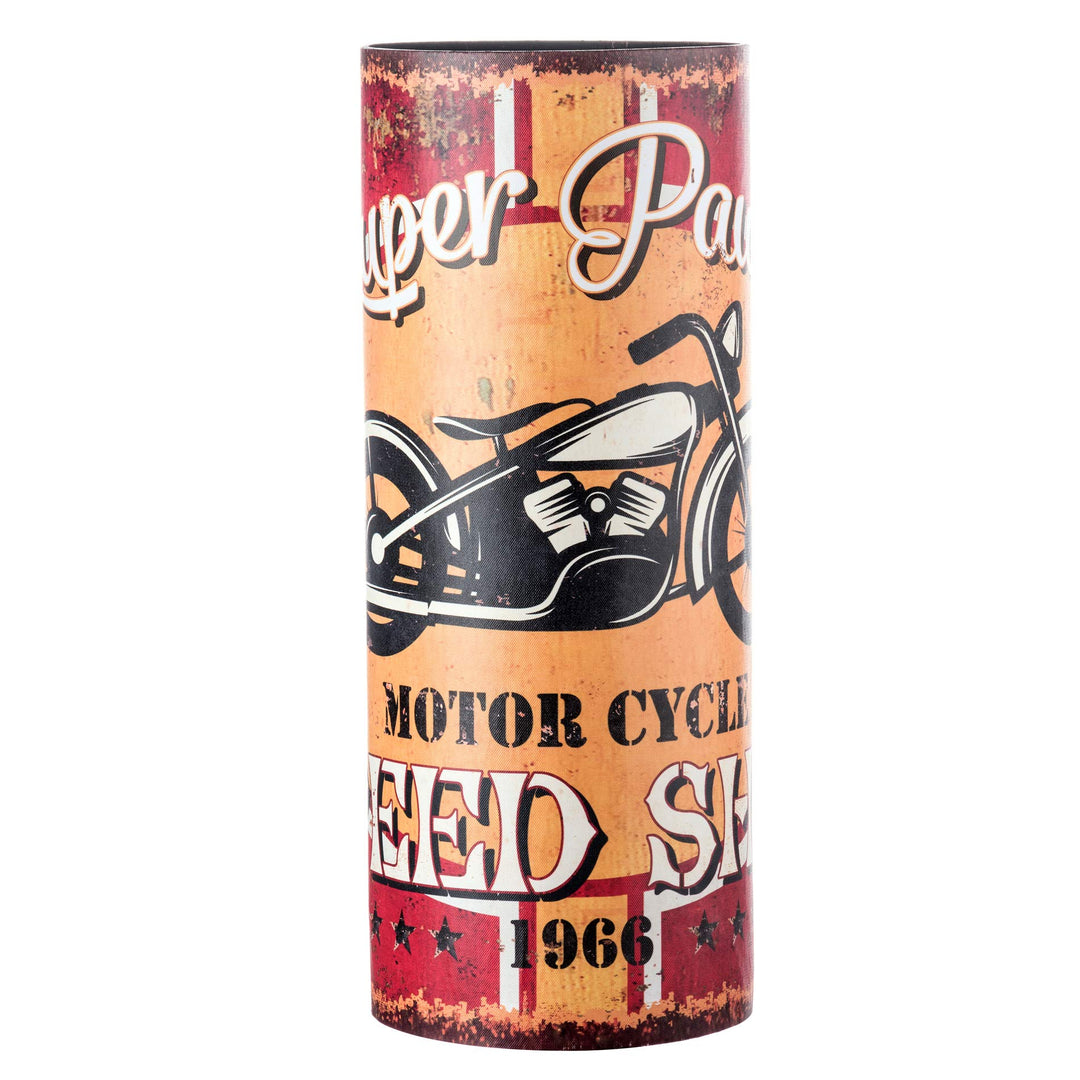 Rebecca Mobili Schrirmständer Vintage, Designer Schirmhalter, Canvas MDF, Gelb, für Eingang Haus Bür