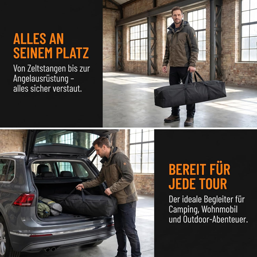 Amagogo Tragbare Zeltstangentasche, wasserabweisend, Multifunktions-Tragetasche, Camping-Organizer,