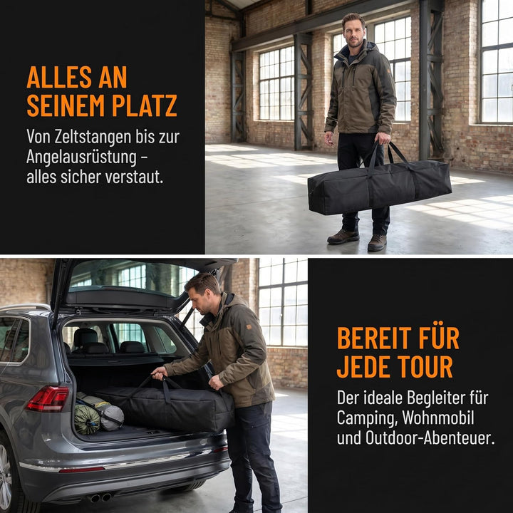 Amagogo Tragbare Zeltstangentasche, wasserabweisend, Multifunktions-Tragetasche, Camping-Organizer,