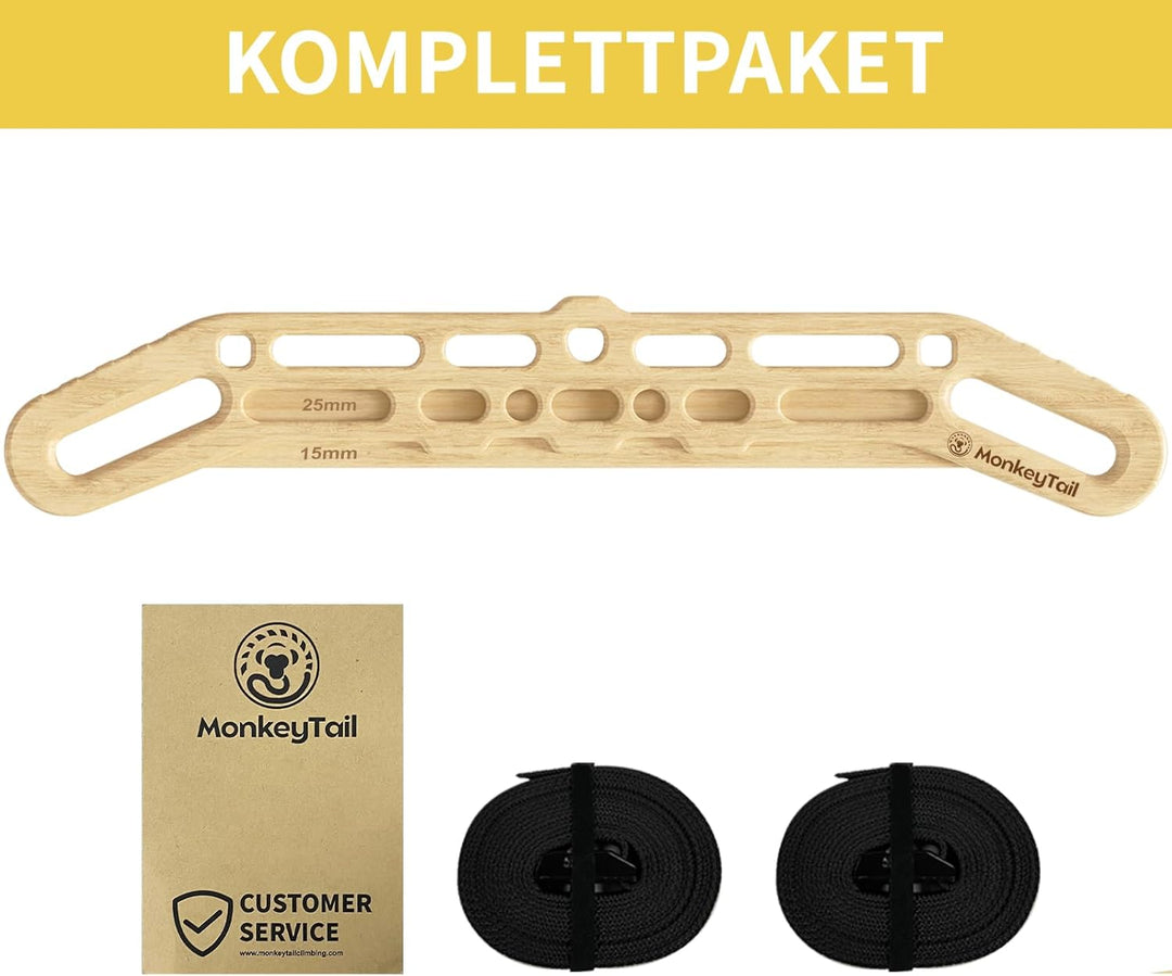 MonkeyTail Climbing Board, Hangboard für Fingertraining, Grip Hangboard, Bouldering Equipment für al