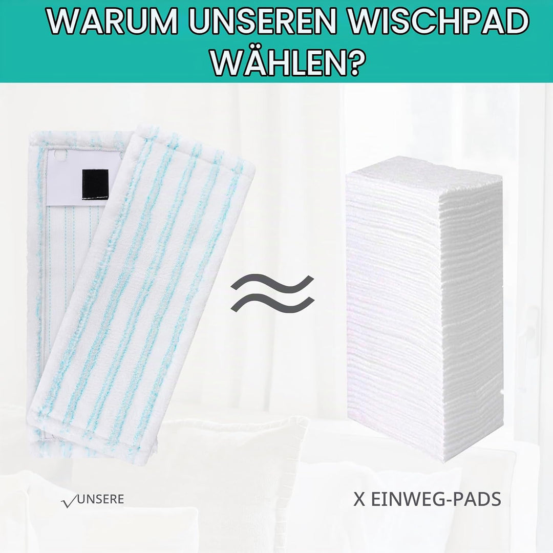 Sgizoku 5 Wischbezug kompatibel mit Leifheit Clean Twist M Ergo Micro Duo Bodenwischer, Mikrofaser E