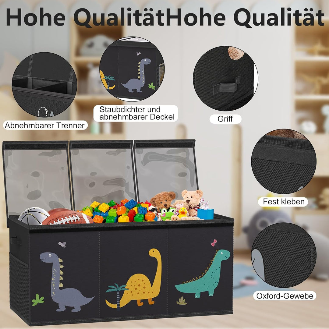 Spielzeugkiste mit deckel aufbewahrung kinderzimmer Extra Gross Aufbewahrungsbox Kinder - Faltbar Sp