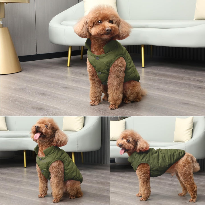 JoyDaog Fleece Hundejacke für Winter kaltes Wetter, Extra Weicher Hundemantel für Kleine Hunde, Wind