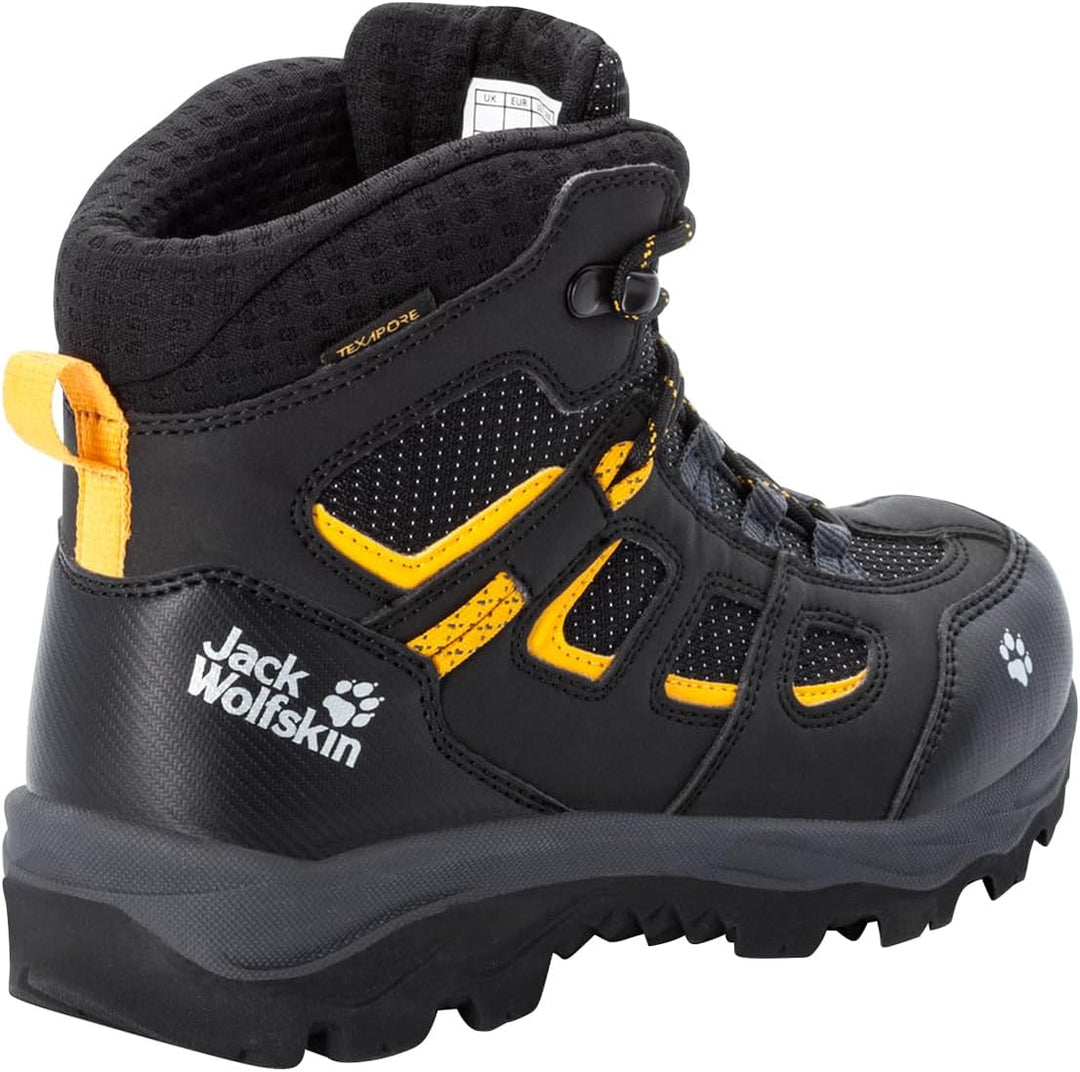 Vojo Texapore Mid K, , 28 EU Black Burly Yellow, 28 EU Black Burly Yellow
