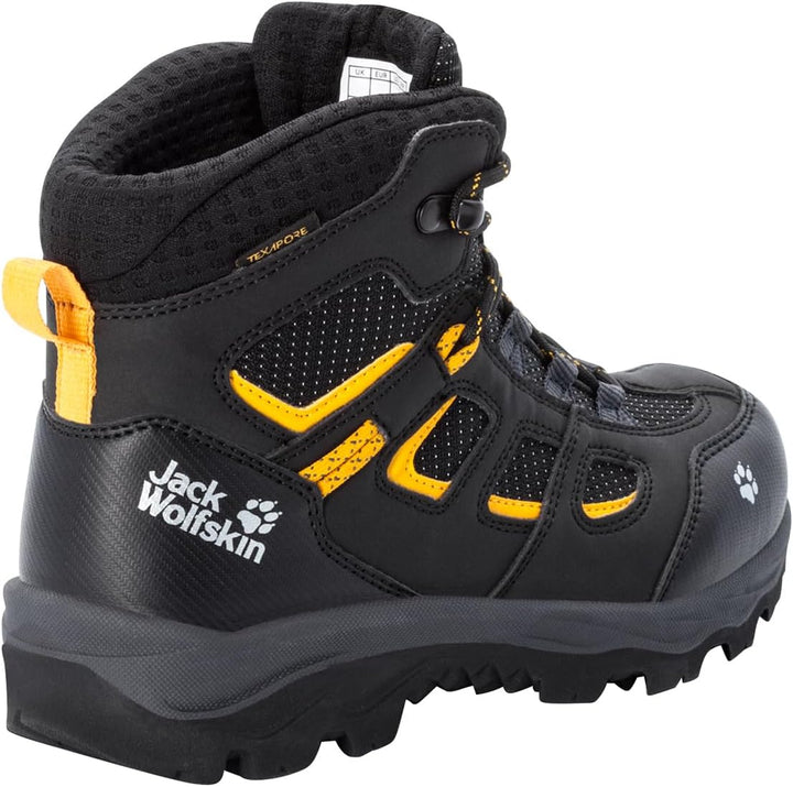 Vojo Texapore Mid K, , 28 EU Black Burly Yellow, 28 EU Black Burly Yellow