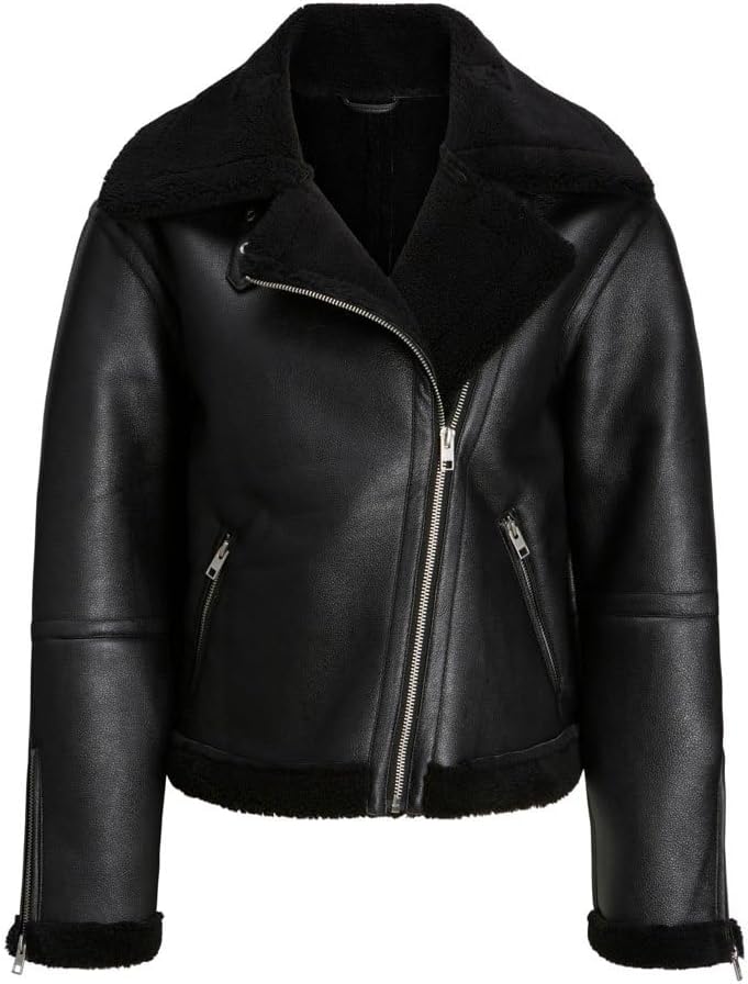 JJXX Damen Jxlee Aviator Faux Shearling JKT OTW Sn Jacke