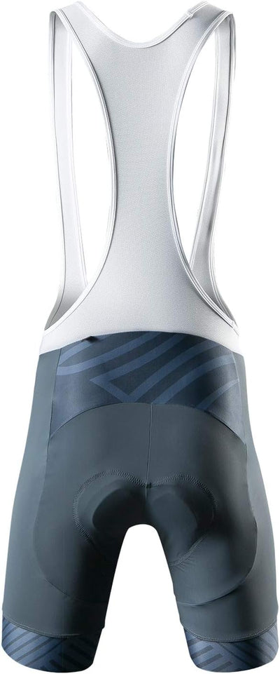 Santic Trägerhose Fahrrad Herren Fahrradhose Kurz mit Sitzpolster Radhose Herren Kurz Gepolstert S G