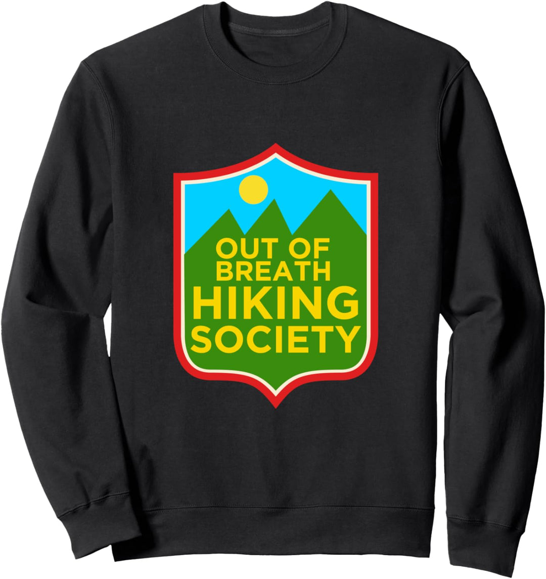 Lustiges, ausser Atem geratenes Wandergesellschaft-Design Sweatshirt