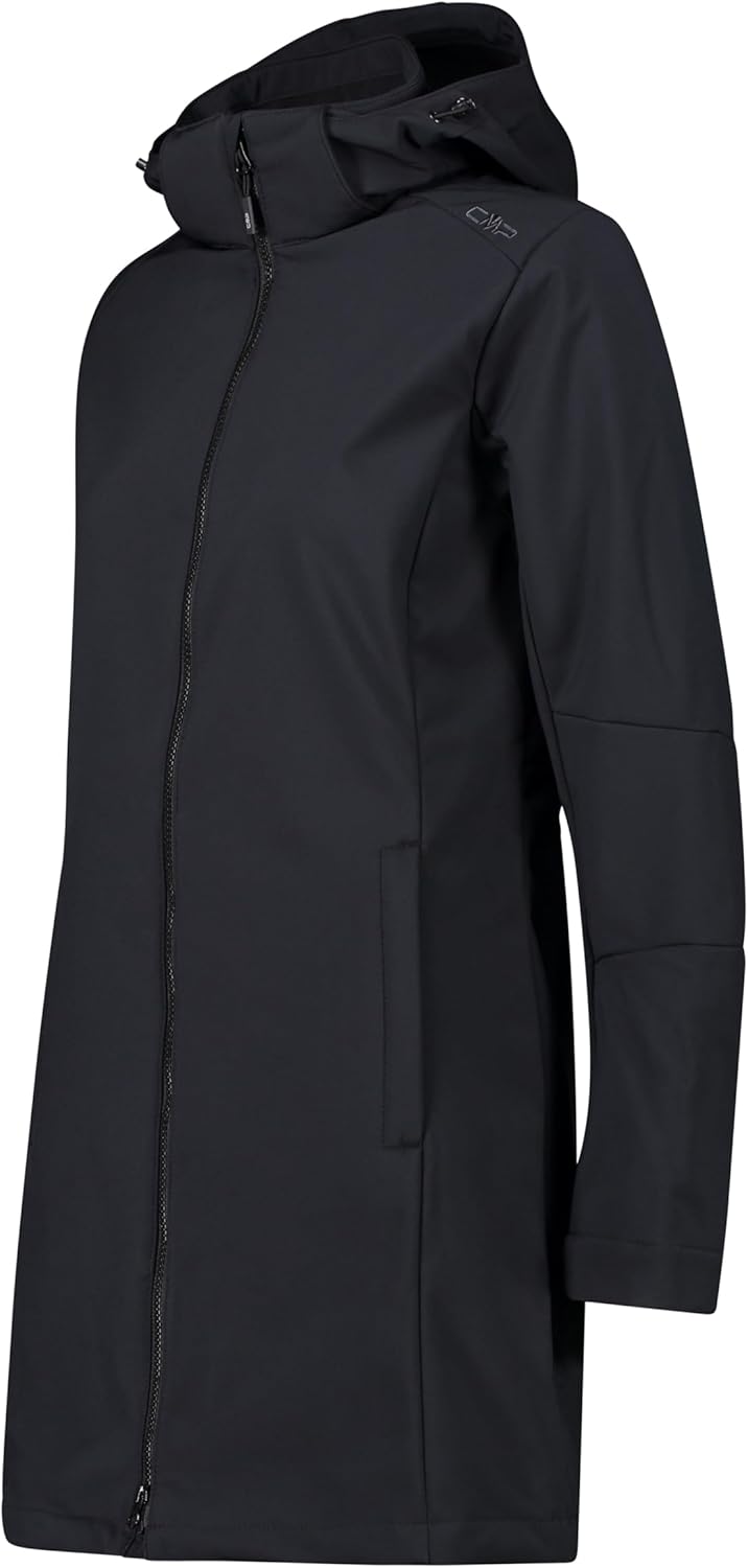 CMP Damen Softshell Mantel XL Schwarz, XL Schwarz