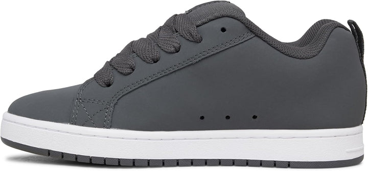DC Shoes Herren Court Graffik Sneaker 38 EU Dk Grey Black White, 38 EU Dk Grey Black White