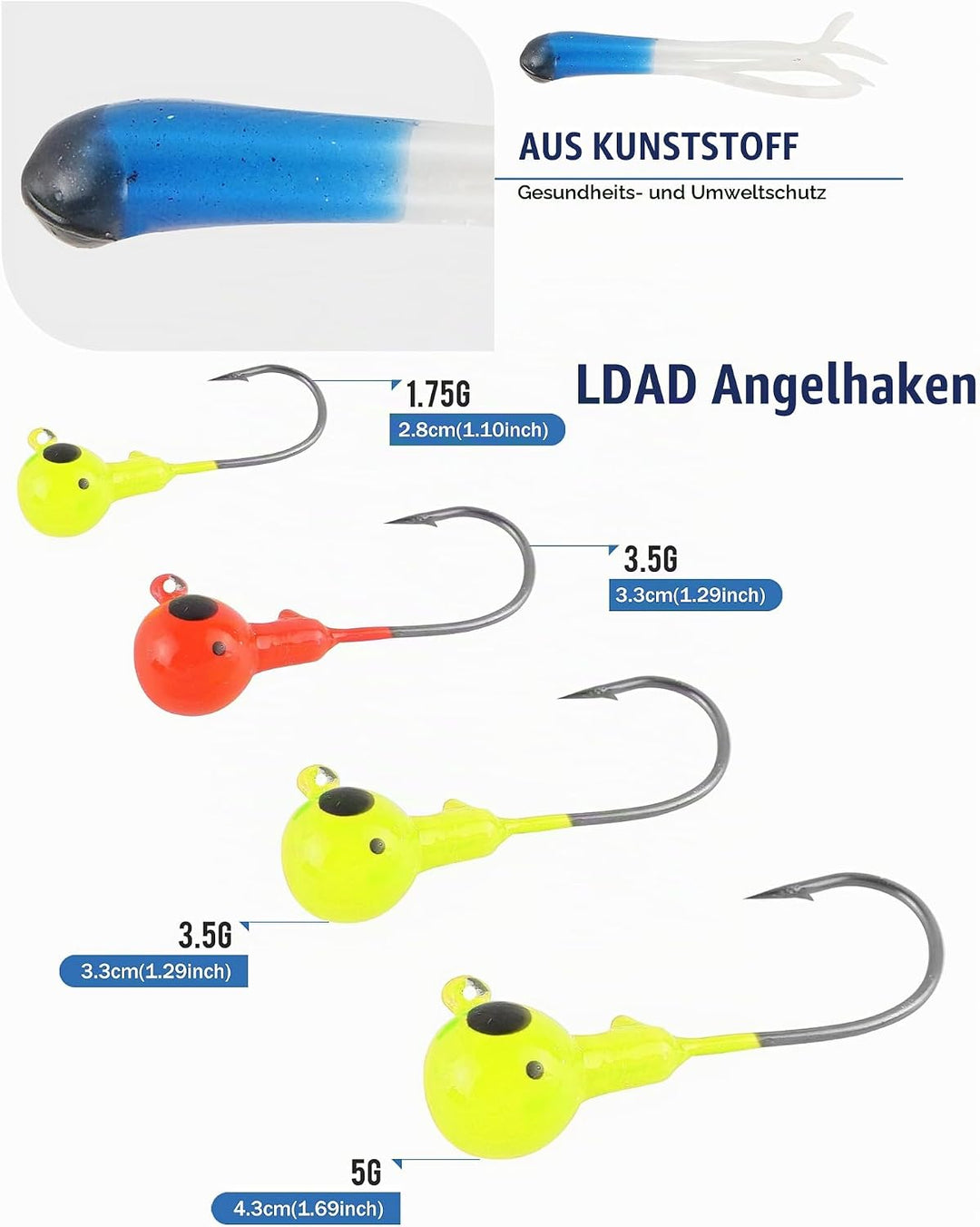 Fischköder Kunstköder Set, Angelköder Meer Wobbler Gummifisch Minnow Crankbait Barsch Forelle Hecht