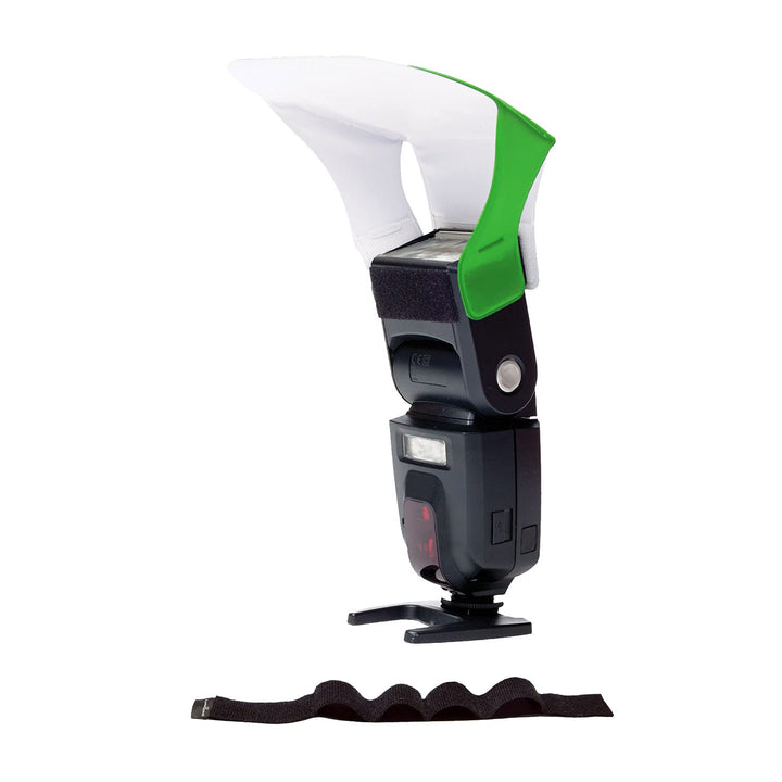 LumiQuest Flash Pocket Bouncer, Flash Diffuser with UltraStrap Bundle, Universal Classic Design for