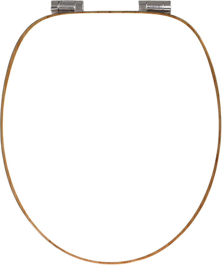 banjado Design WC Sitz Bambus Absenkautomatik 45,8x37,5cm - Toilettendeckel mit Absenkautomatik Holz