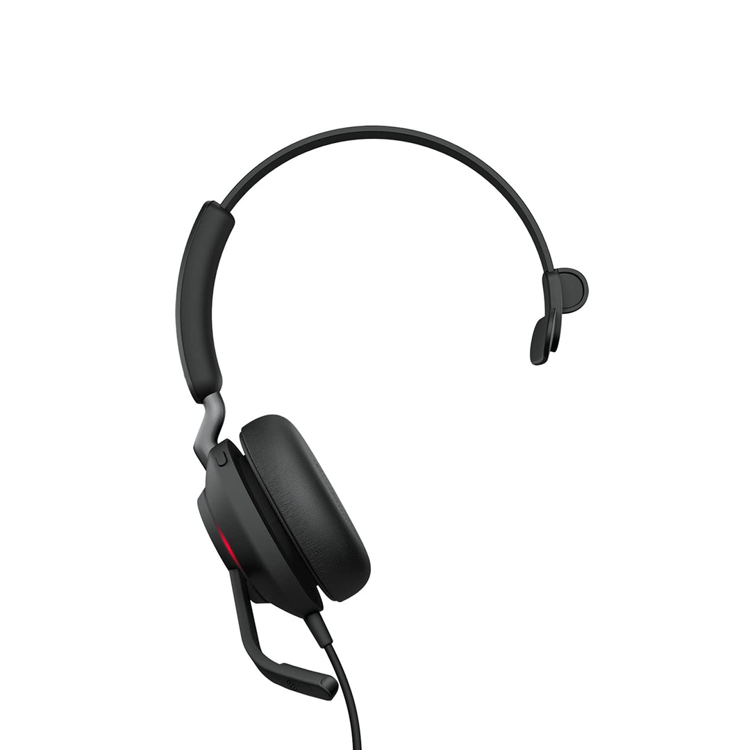Jabra Evolve2 40 SE - Mono-Headset mit verlängertem USB-C-Kabel, Geräuschunterdrückung und 3-Mikrofo