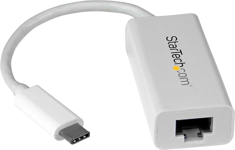 StarTech.com USB-C auf Gigabit Ethernet Adapter - Weiss - Thunderbolt 3 kompatibel - Windows & Mac -