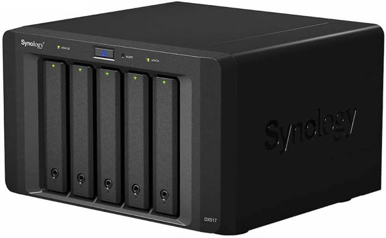 Synology 10000GB DX517 5 Bay Desktop-NAS-Erweiterungsgehäuse, Enclosure Enclosure Enclosure Single,
