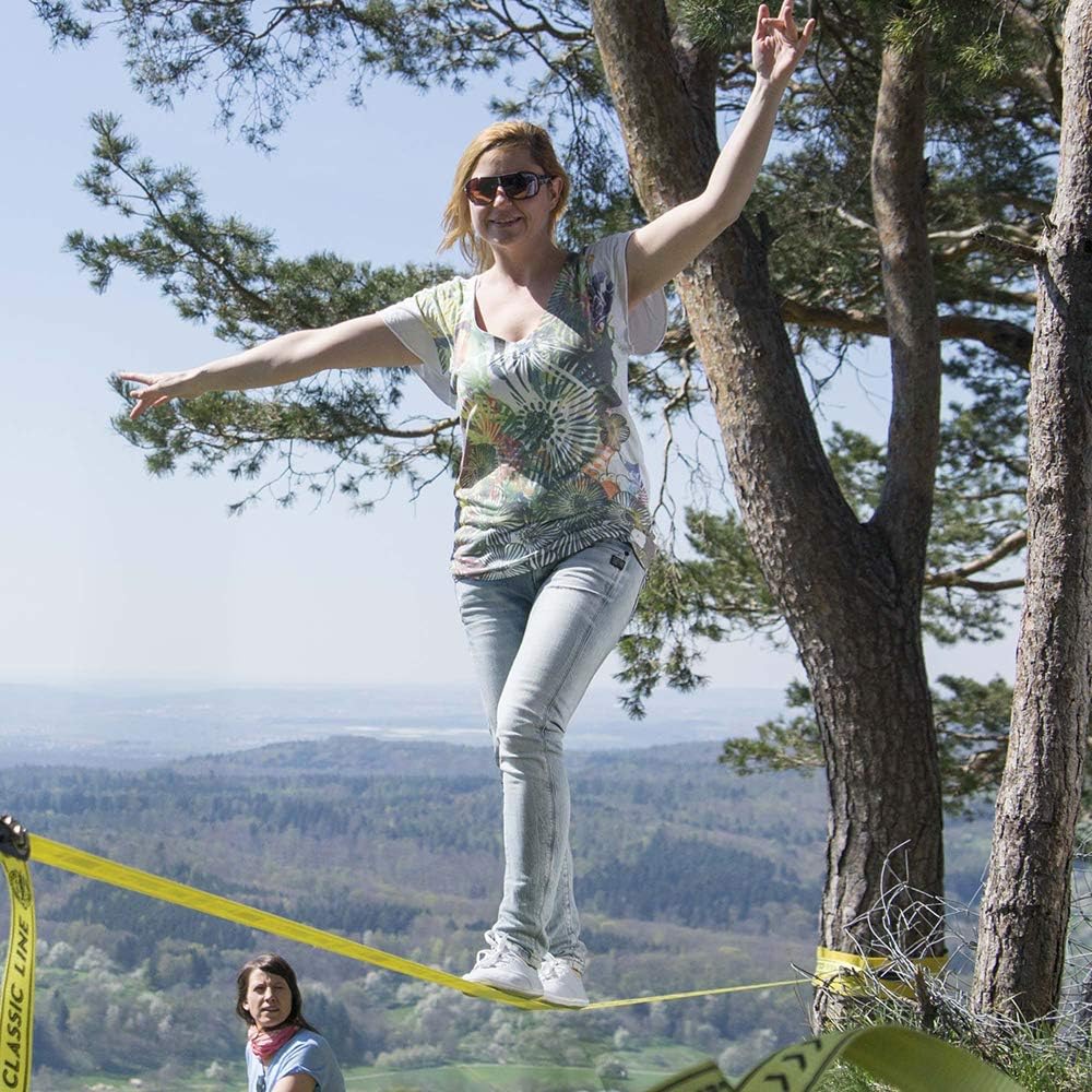Gibbon Slacklines Classic Line, Gelb, 25 Meter Komplettset