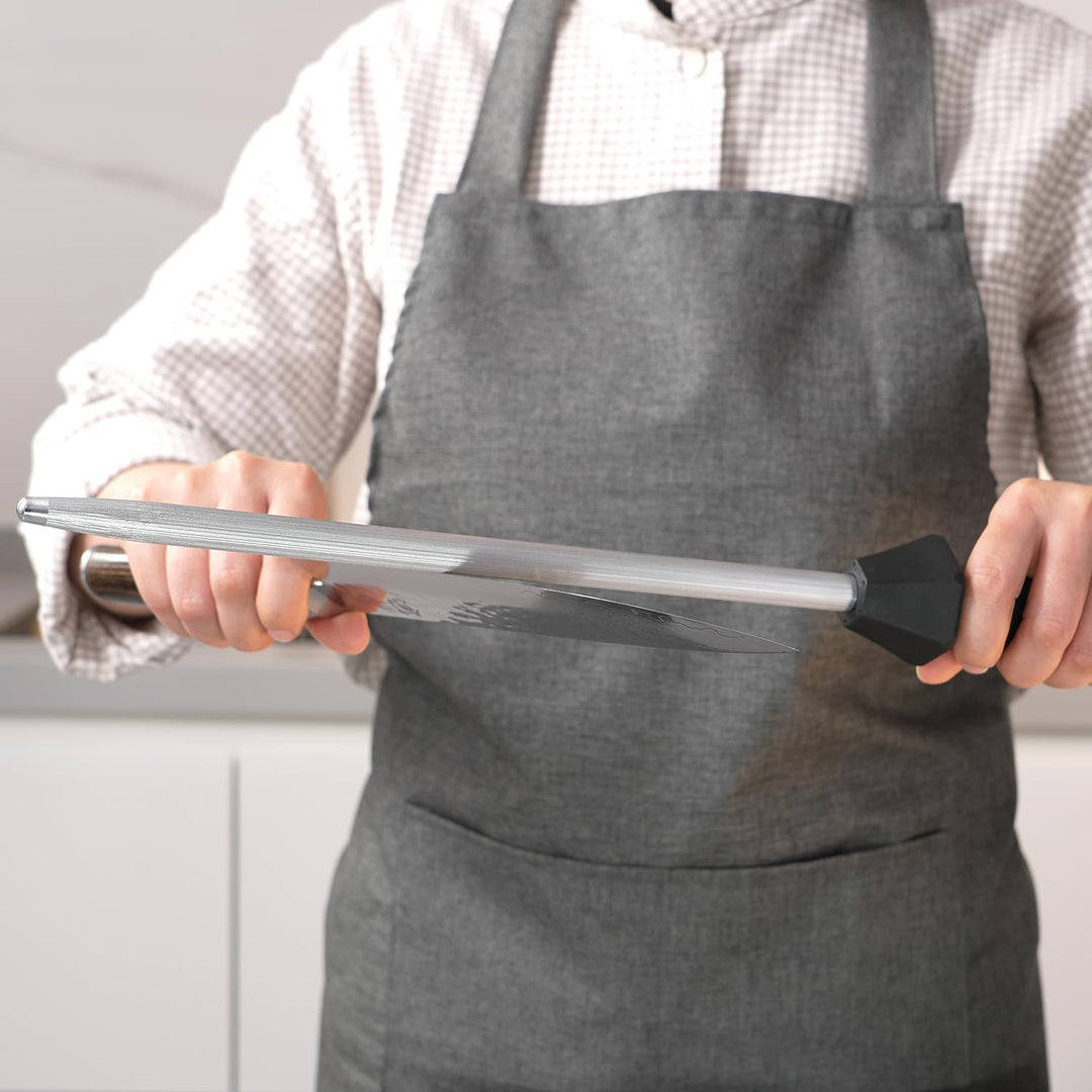 Sharpeak Gesamt 45 cm Stangen 30 cm Wetzstähle Wetzstab Messerschärfer Stab mit eingebauten Schärfwi