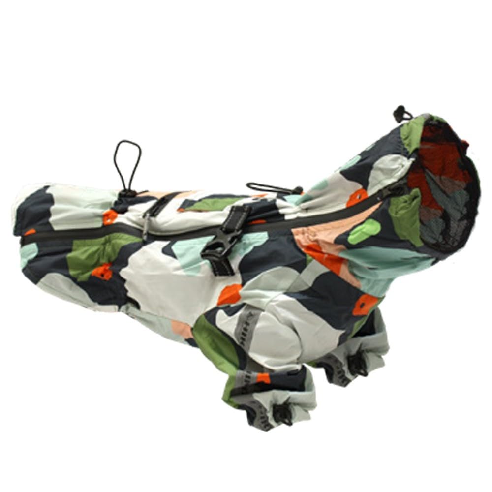 Croci Hiking Regenmantel für Hunde, tragbar, Go Harlequin, Grösse 35 cm - 194 g, 35 cm