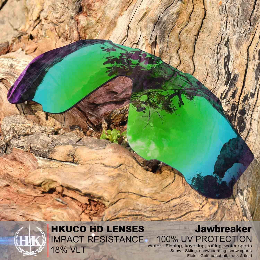 HKUCO Plus Mens Replacement Lenses For Oakley Jawbreaker - 2 pair