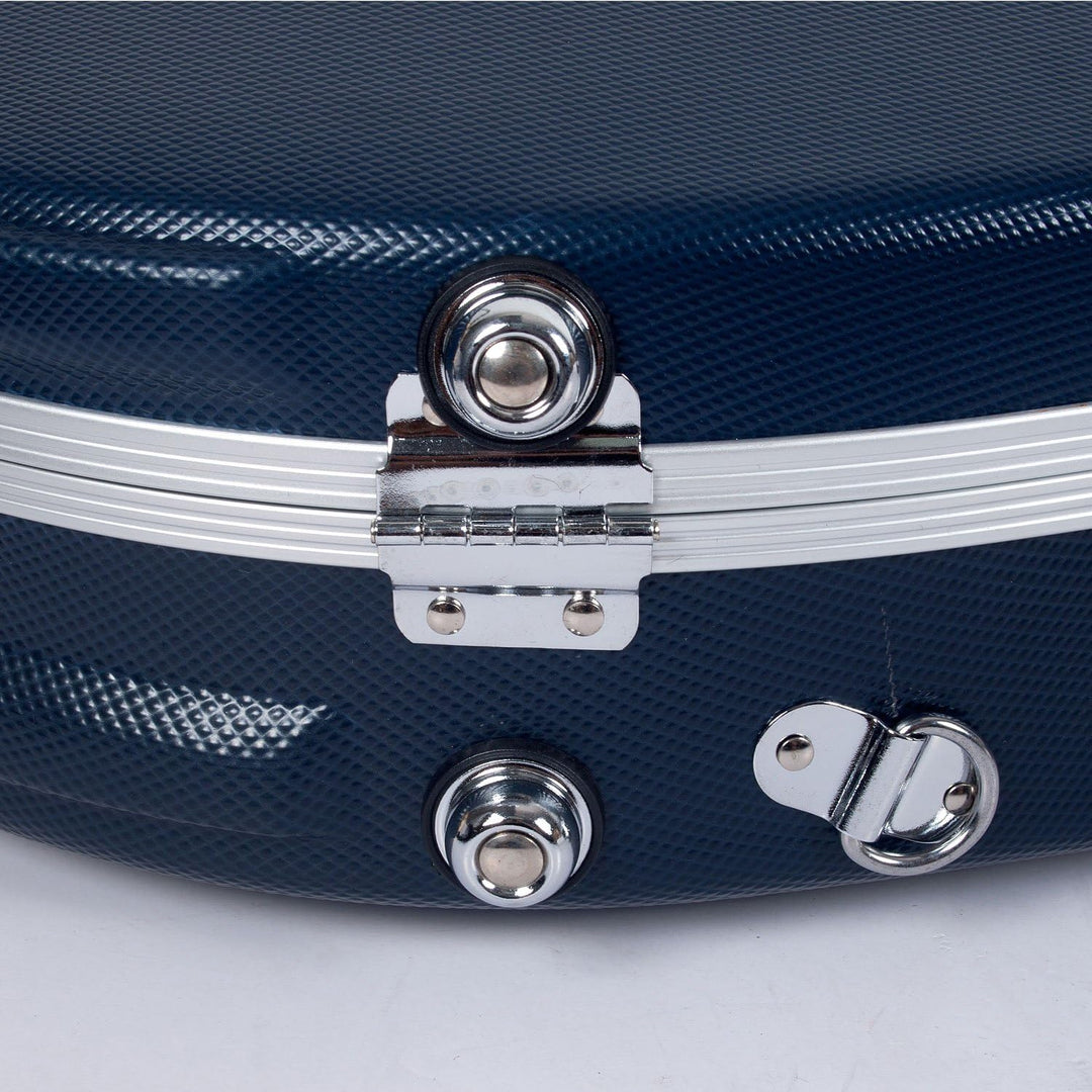 Crossrock CRA860MFBL ABS-Hartschalenkoffer für Mandoline, mit Rucksackriemen, Blau ABS Molded(F-Styl