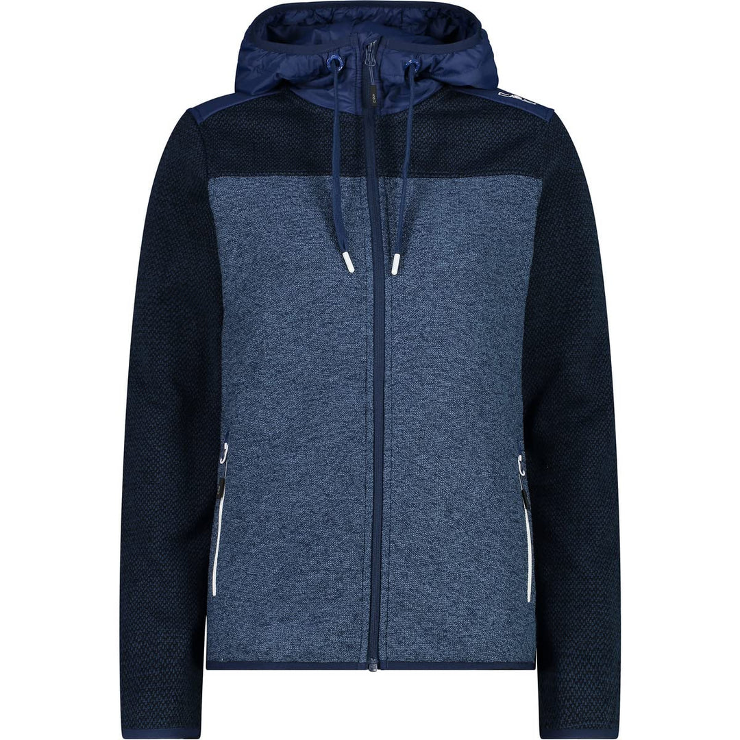 CMP Damen Hoodie Jacke Fleecejacke Fleecepullover 36 Blau/Organisch, 36 Blau/Organisch