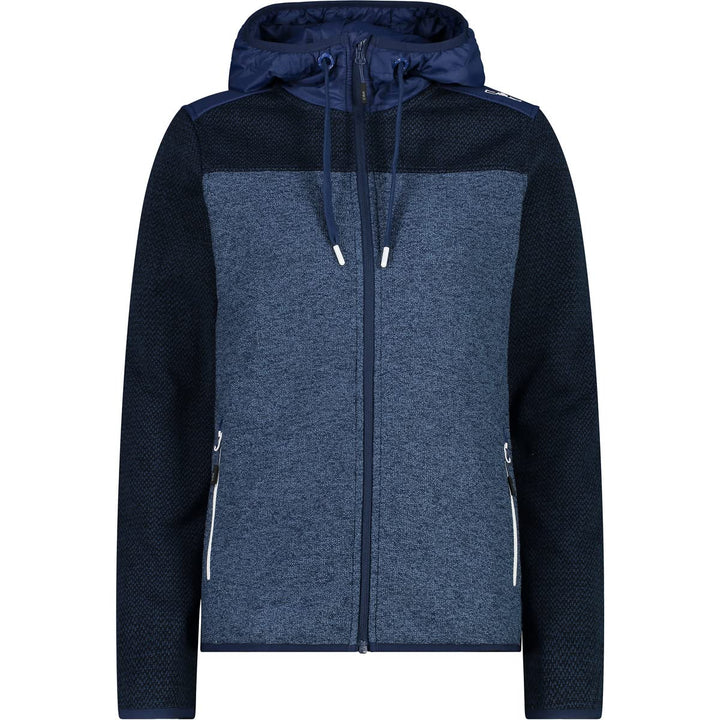 CMP Damen Hoodie Jacke Fleecejacke Fleecepullover 36 Blau/Organisch, 36 Blau/Organisch