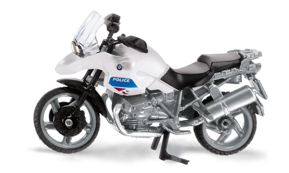 siku 1049001, Polizei-Motorrad Frankreich, BMW R1200 GS, Spielzeug für Kinder, Metall/Kunststoff, Bl