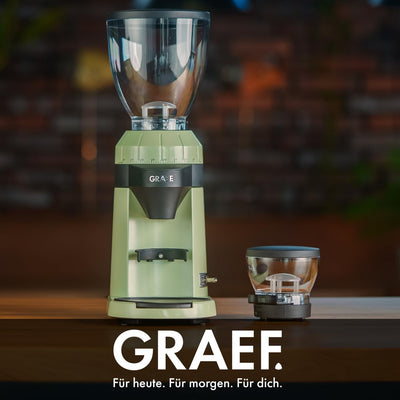 GRAEF Kaffeemühle CM8007 | Mühle für Kaffeebohnen | elektrische Bohnenmühle mit LED Beleuchtung | Ma