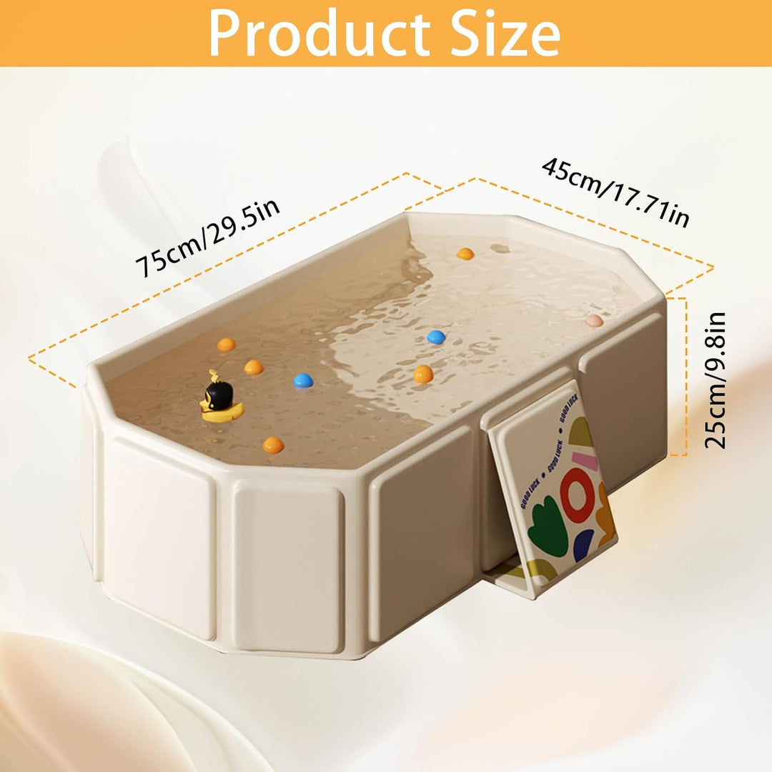 Faltbare Badewanne, Grosse Kinderbadewanne Kleinkindbadewanne Faltbarer Babypte Badewanne Integriert