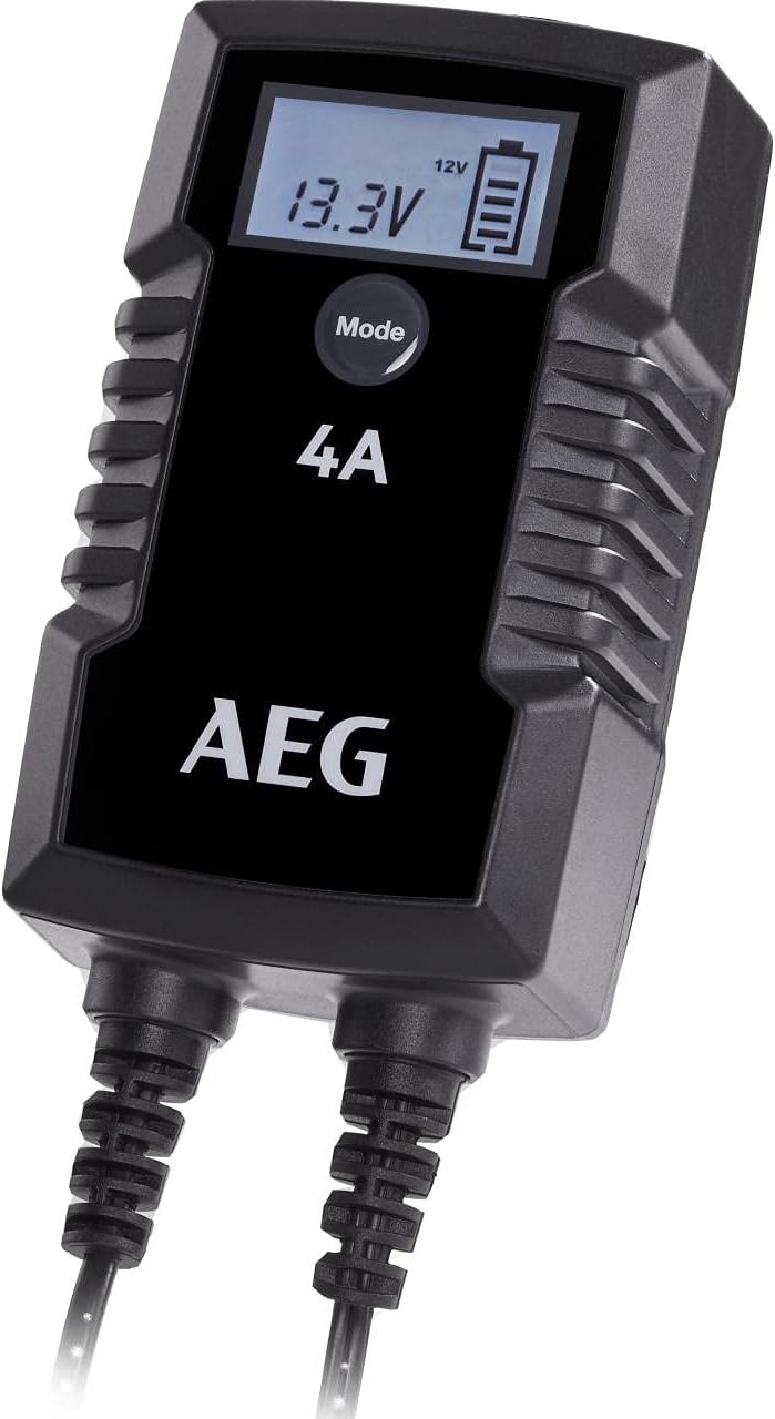 AEG Automotive 10616 Mikroprozessor-Ladegerät für Auto Batterie LD 4.0, 4 Ampere für 6/12 V, 7-HF La