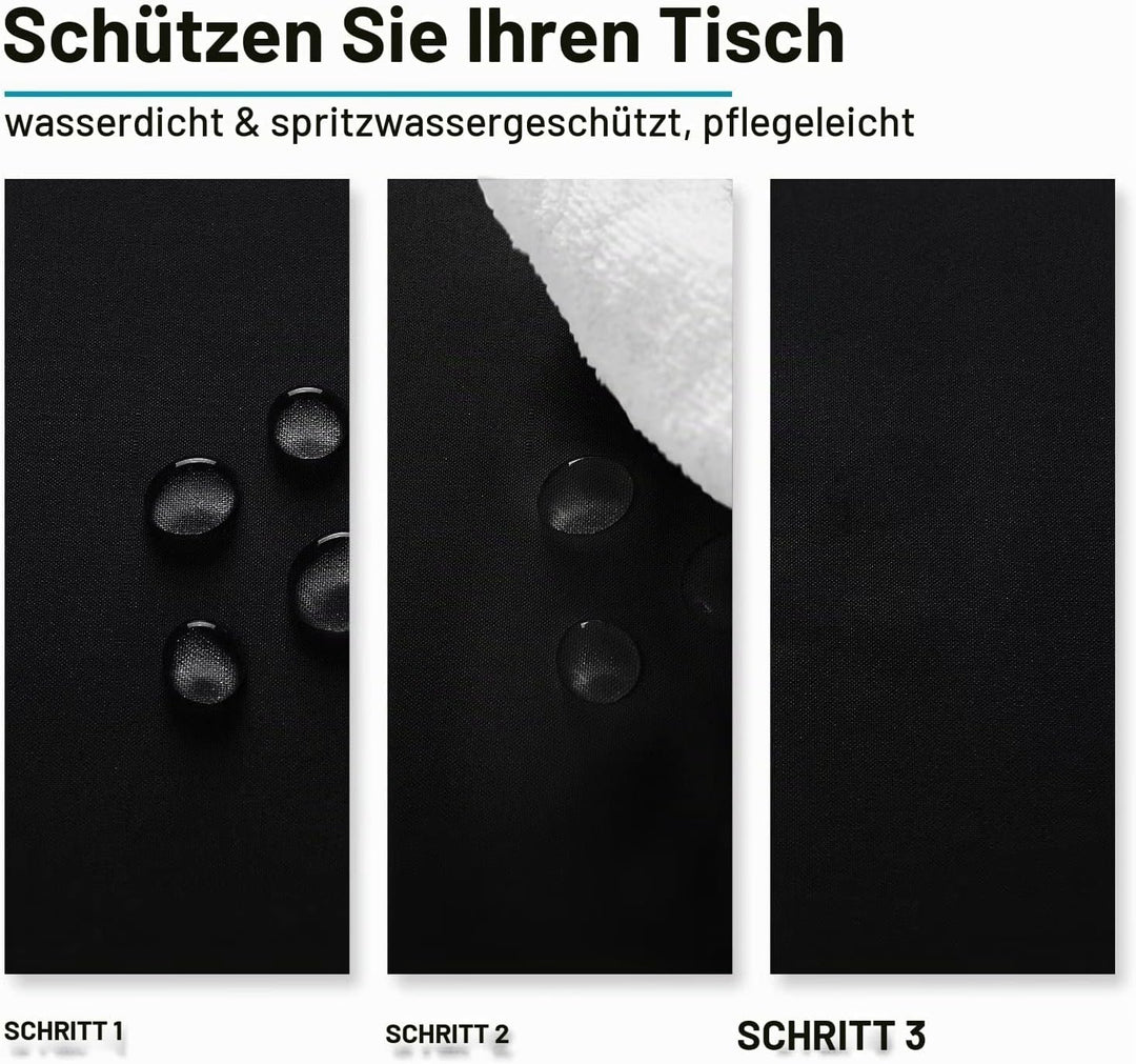 Hiasan Glatt Tischdecke Fleckenabweisend Tischtuch mit Lotuseffekt Leicht Wasserabweisend Tischwäsch