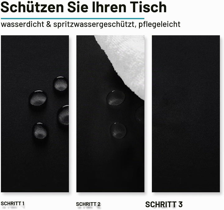 Hiasan Glatt Tischdecke Fleckenabweisend Tischtuch mit Lotuseffekt Leicht Wasserabweisend Tischwäsch