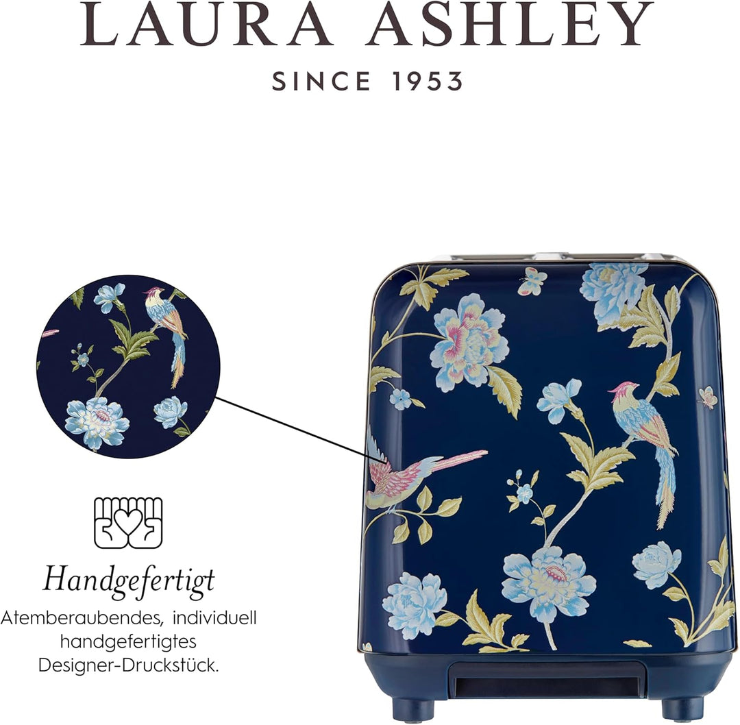 VQ Laura Ashley 2-Scheiben Toaster mit einstellbaren Heiz-, Auftau- und Aufwärmmodi - Toaster aus Ed