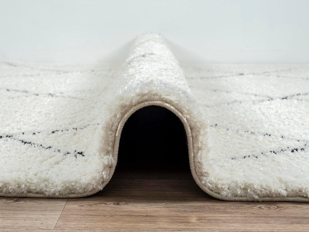 the carpet Velvet eleganter Designer Teppich Wohnzimmer, weicher &amp; pflegeleichter Hochflor Wohnzimme